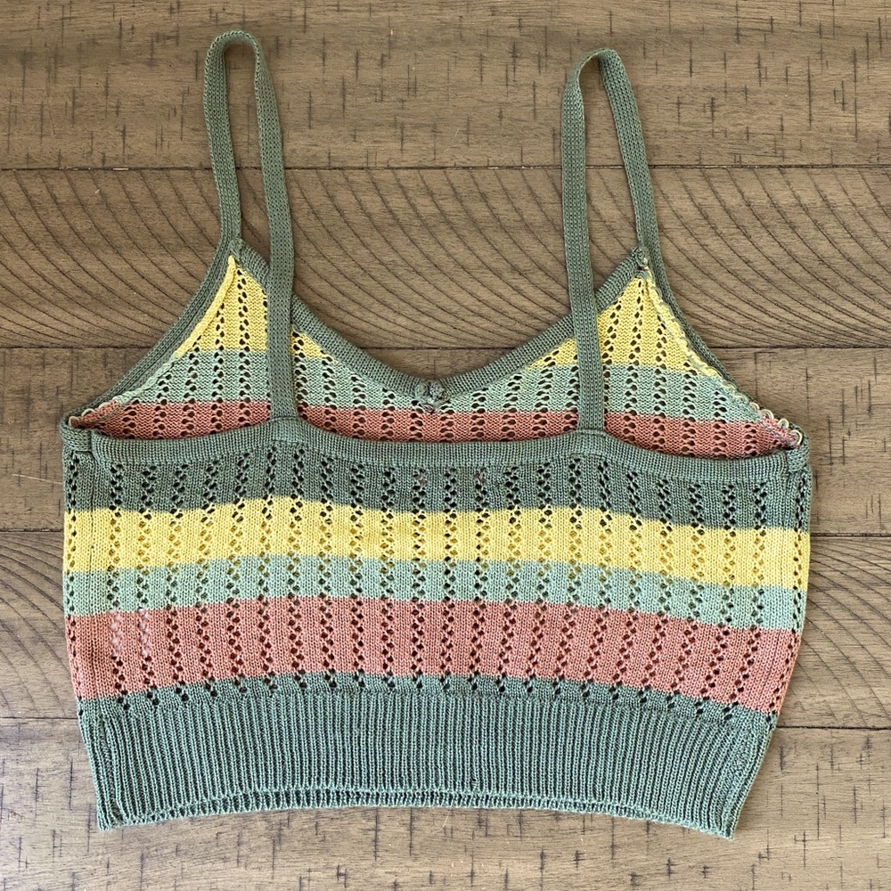 🔅 Woman’s 2 Piece Knitted Stripped Skirt and Crop Top🔅 - Picture 6 of 6